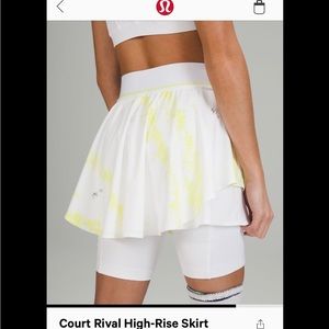NWT Lululemon tennis or running Court Rival HR Skirt